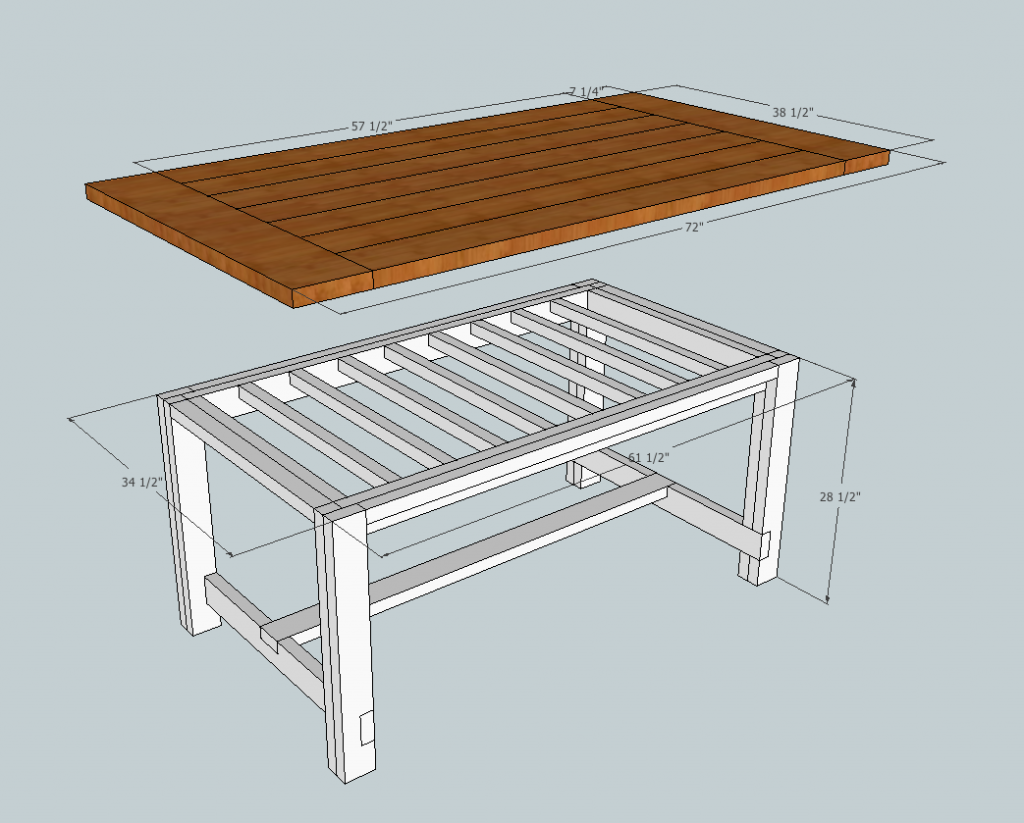 Rustic Farm Table Plans