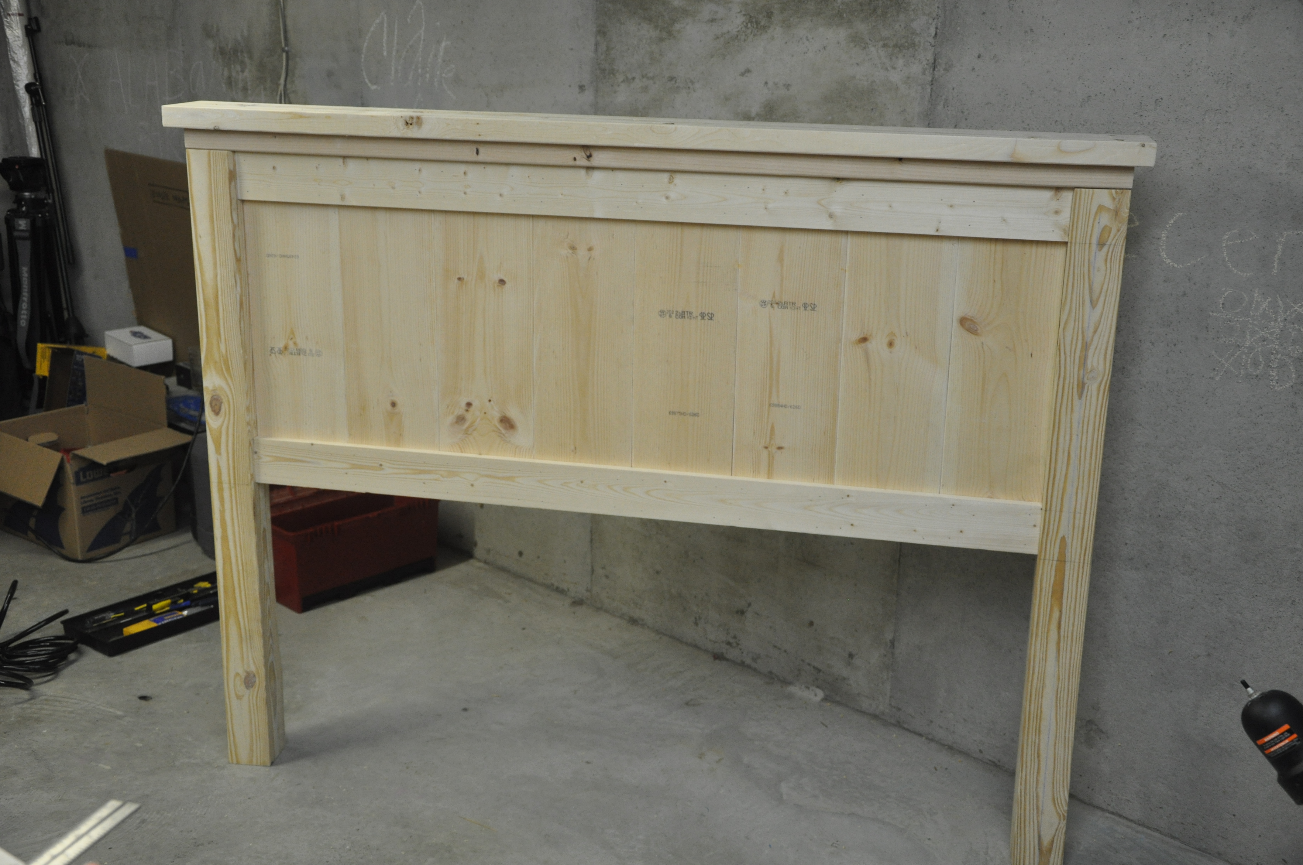 bed farmhouse headboard queen making plans diy farm frame assembled edhart